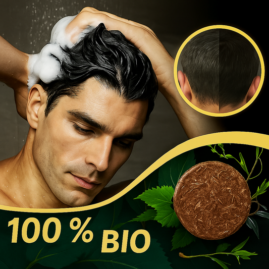 Shampoing pour éliminer les cheveux gris